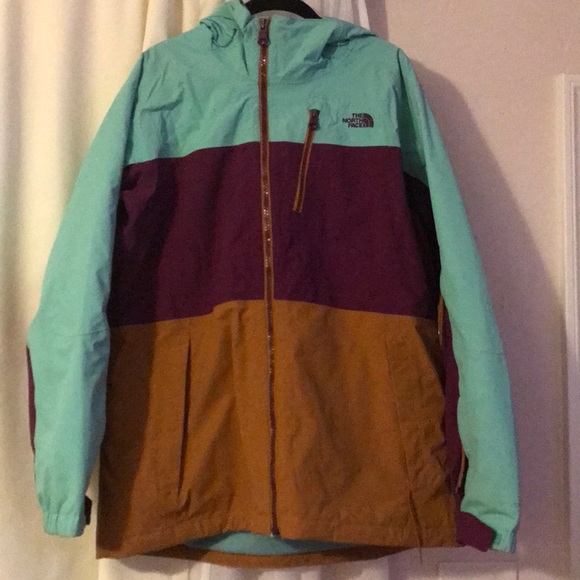 north face tri color jacket